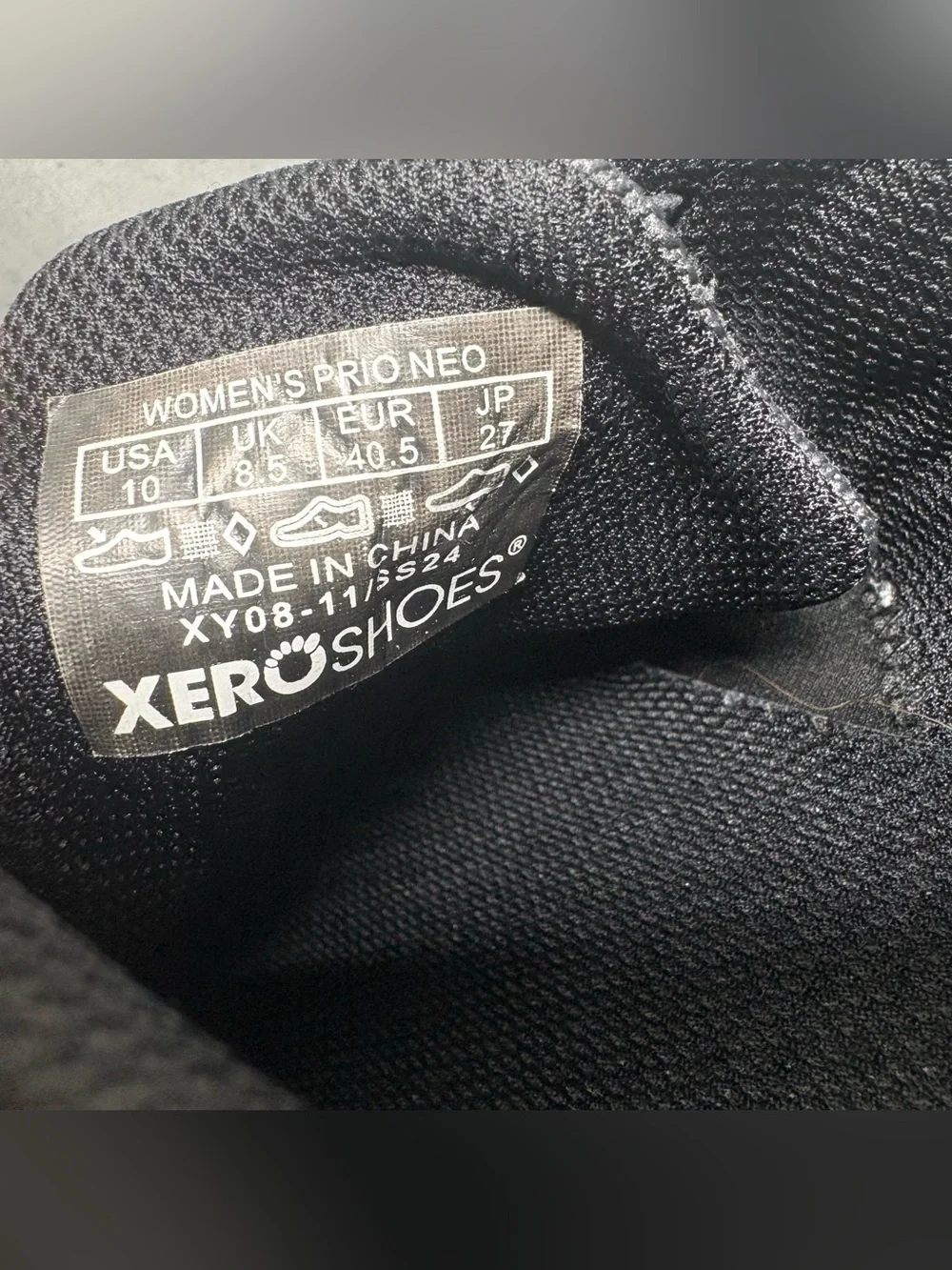 Xero Prio Neo Barefoot Shoes Women's 10 Minimalist Training Sneaker Grey WORN 1x